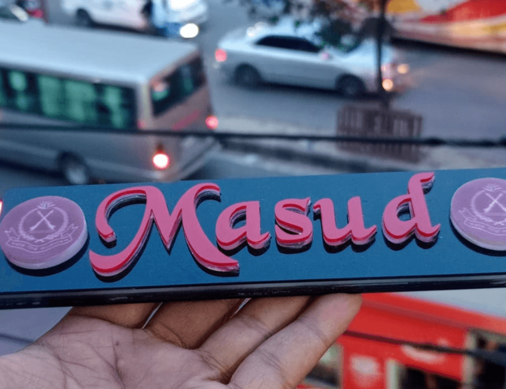 Personalize Acrylic Name Plate